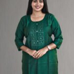 Sequence Work Cotton Blend Women Kurti
