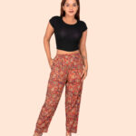 Kalamkari Cotton Straight Pants