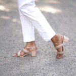 Stretchable Cotton Cigarette Pants With Embroidery