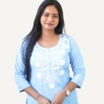 Women Chikankari Kurti Rayon