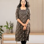 Black Blossom Kurti