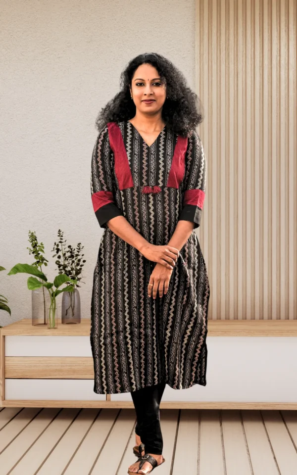 Leheriya Cotton Kurti