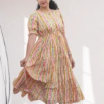 Dew Butter Cotton Tier Dress