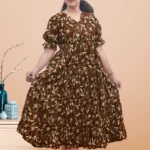 Olive Honey Cotton Tiered Maxi Dress