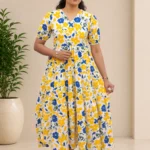 Mugil Pearl Georgette Tiered Maxi Dress